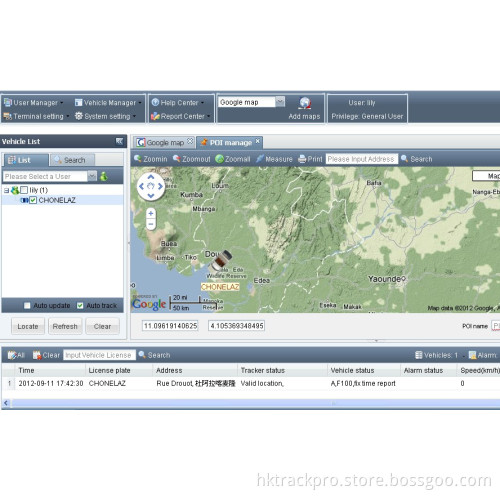 B/S GPS Tracking System with Multi-Languages